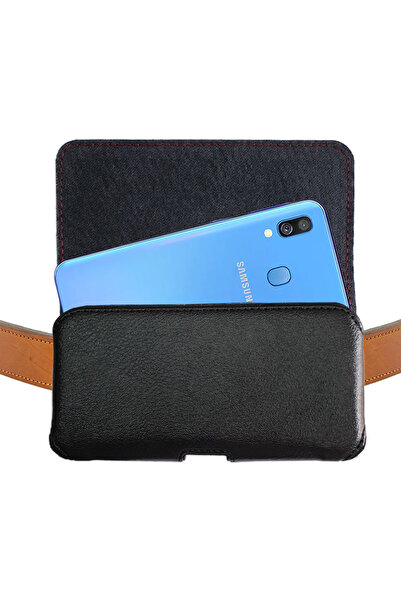 EXENAR Husă pentru curea pentru talie Samsung Galaxy A40 |   Husă din piele a...
