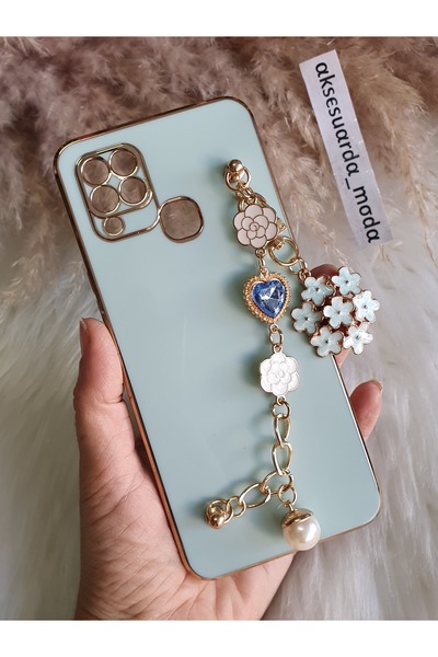 Aksesuarda Moda İNFİNİX HOT 10T UYUMLU ÇİÇEKLİ TAŞLI GOLD DETAYLI LAZER KESİM...