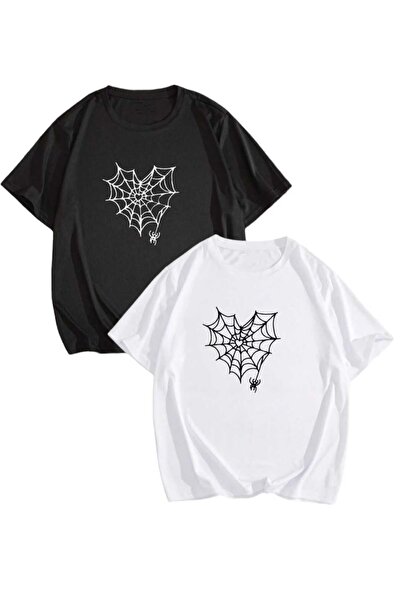 PERISENSE Unisex Femei Bărbați Heart-Spider 6 Printed Lover Cuplu Combinație ...