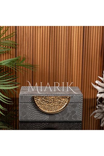 MIARIK DESIGN & DEKORASYON Tekli Deri Kutu Aksesuarli 8x16 10x20 Cm