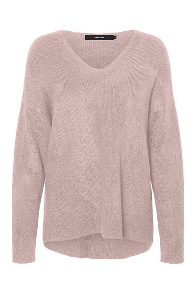 Vero Moda Strickpullover VMCREWLEFILE LS V YAKA BLUZ NOOS