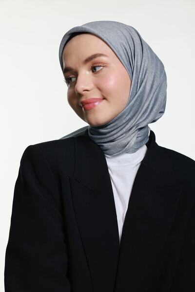 Modakaşmir Mk Pamuk Eşarp Gri