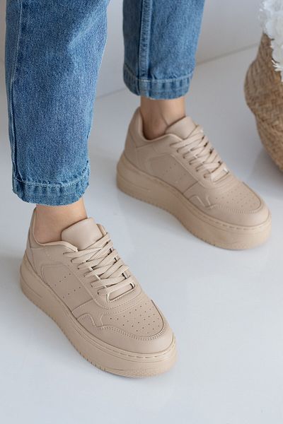 Allyup Pantofi de sport albi de zi cu zi pentru femei, cu șireturi, ușoare, groase, cu talpă înaltă, pantofi sport respirabili 451