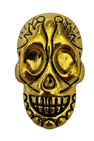 Crocs Metal Taşlı Terlik Süsü Kuru Kafa-Metal Taşlı jibbitz-Metal Taşlı Charm...