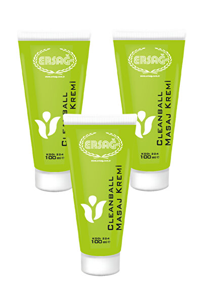 Ersağ Clean Ball Masaj Kremi 100 ML x 3 Adet