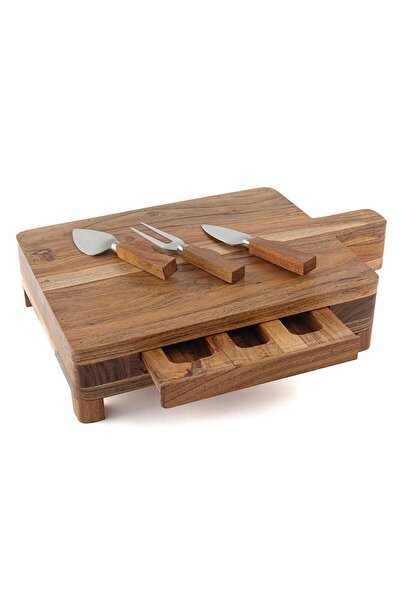 Mikasa Moor Wooden 3 Piece Cheese Serving Set 41X25X9 cm