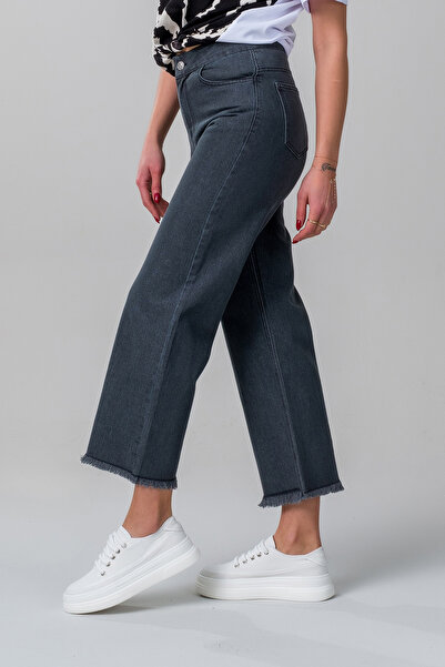 Bold & Young Γυναικείο τζιν παντελόνι με φαρδύ πόδι με πέντε τσέπες