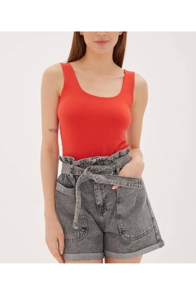 Alegante Casual Stylish Women's Red Tank Top