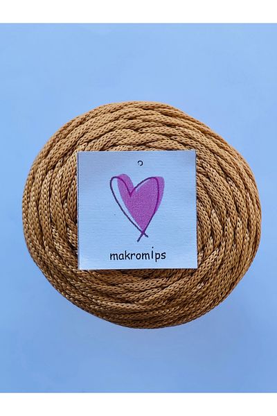 Makromİps PREMIUM POLYESTER MACROME STRING 1stQUALITY (3 mm 250 gr x 4 PIECES) SUPLA BAG HOBBY HAND KNITTED SOFT