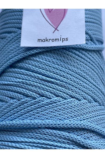 Makromİps AFIARĂ DE MACROME POLIESTER PREMIUM 1. CALITATE (3 mm 250 gr 180 metri) SUPLA GEANTĂ HOBİ TRICOTĂRI DE MÂNĂ MOALE