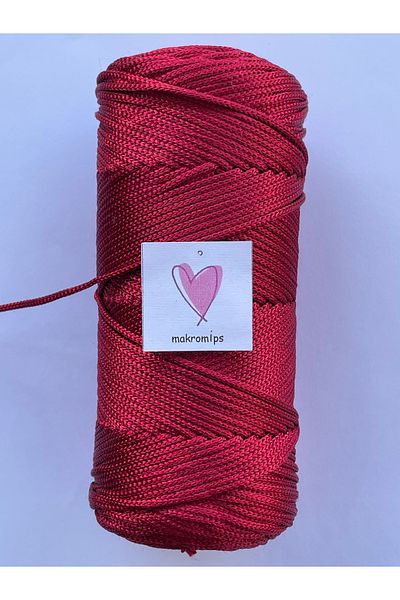 Makromİps PREMIUM POLYESTER MACROME STRING 1stQUALITY (3 mm 250 gr 180 meters) SUPLA BAG HOBBY HAND KNITTED SOFT