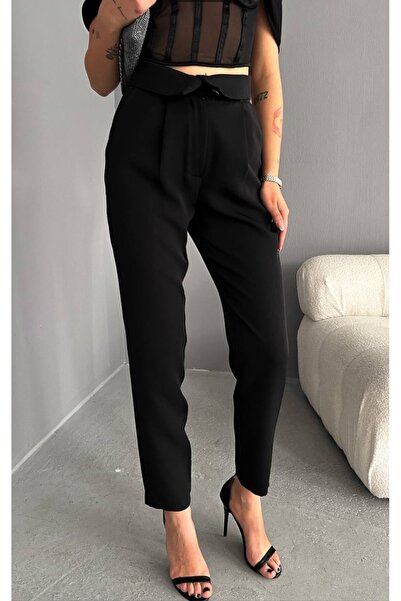 Kadın Ekstra Yüksek Bel Kadın Kumaş Pantolon