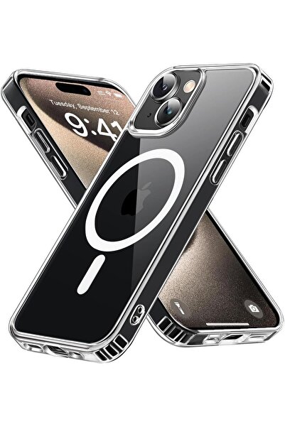 Evax (MAGSAFE KILIF) Iphone 14 Plus Uyumlu Magsafe Wireless Kılıf Darbe Emici...