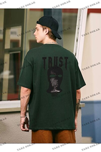 Tarzsokak Unisex Trust Printed Oversize