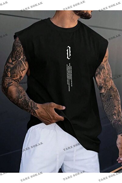 Tarzsokak Unisex VERTICAL SOFTWARE IMPRIMAT FĂRĂ MÂNECĂ