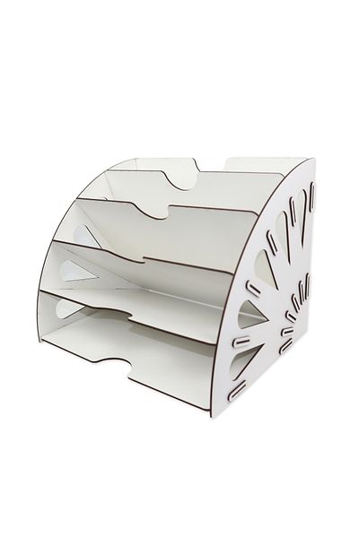 kutuTR Wooden Decorative Document Shelf File Desktop Organizer