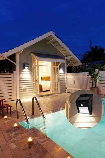 ThenTech Güneş Işığı İle Çalışan Hareket Sensörlü Lamba 20 Adet Güçlü Ledli