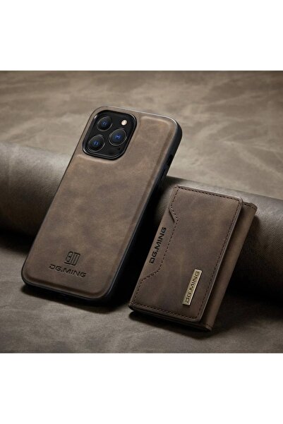 Merwish Apple Iphone 14pro Uyumlu Deri (suni) Manyetik Ayrılabilen Cüzdanlı A...