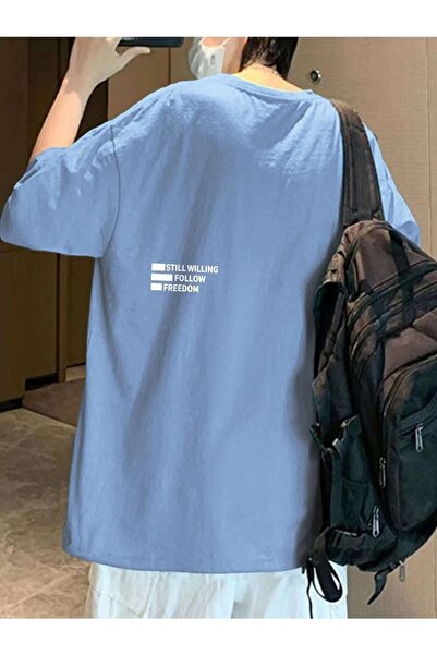 Deocept Still Willing Printed Oversize Ανδρικό T-shirt Casual Boyfirend