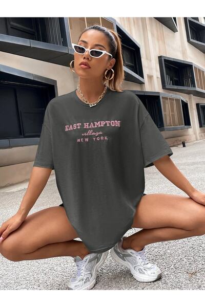 Deocept Tricou oversize cu imprimeu East Hampton Casual Boyfirend