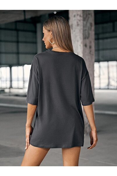 Deocept Love Серце з принтом Фума Oversize Футболка Стиль бойфренд