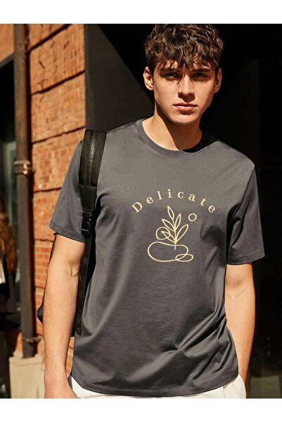 Deocept Smoked Oversize T-shirt Delicate Printed