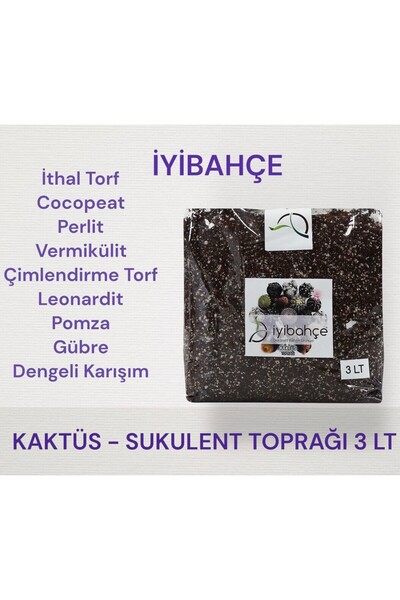İYİBAHÇE Kaktüs -sukulent Toprağı 3 Lt