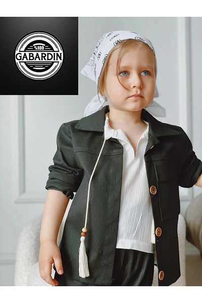 Ares Kids Fashion Black Trench Jeans Jacket Baby And Kids Clothing Holiday And Special Daily Stylish Clothing Girls Boys