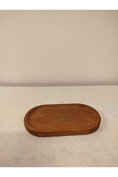AR&MA WOOD Natural Wooden Serving Tray Stand Serving Snack Bowl Breakfast Coffee Serving Bowl 1pc