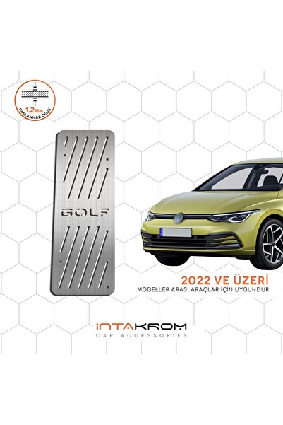 İntachrom Volkswagen Golf 8 Krom Ayak Dinlendirme Pedalı - 2022 ve Üzeri