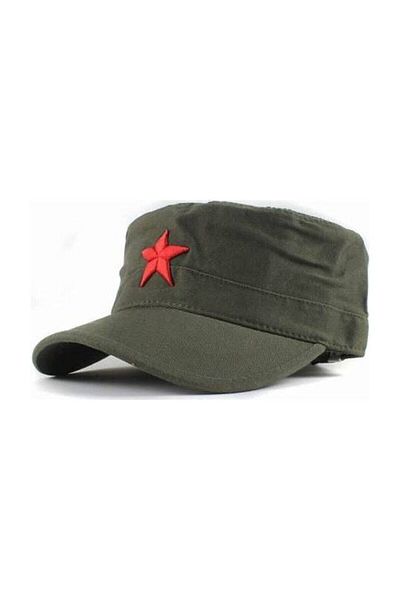 şapkadan Star Fidel Castro Che Guevara Hat Green Color