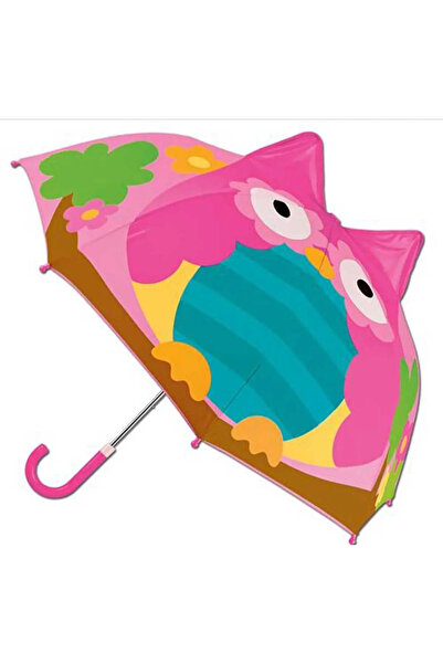 Genel Markalar Baykuş Karakterli Figürlü Kız Erkek Çocuk Şemsiye Ufak Boy Üç ...