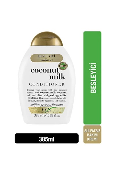 OGX Coconut Milk Kırılgan Saçları Besleyen Nem Güç ve Esneklik Veren Bakım Kr...