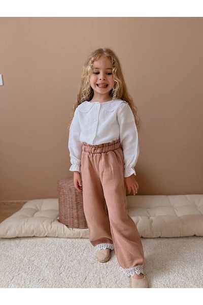 YİGİT BUTİK Muslin Fabric Girl's Set