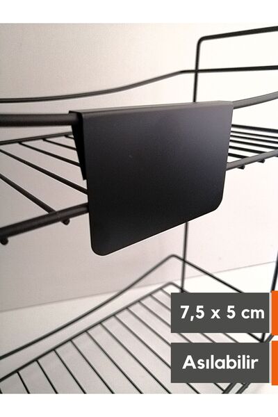 Şeffaf Etiket 10 Adet Silinebilir Karatahta Etiket Asma Geçme Takma 7,5x5 cm ...