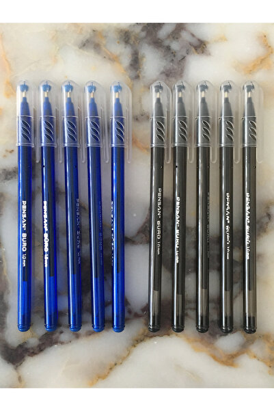 Pensan مجموعة أقلام حبر جاف للمكتب |   1.0 مم |   15 قطعة (5 أزرق - 5 أسود)