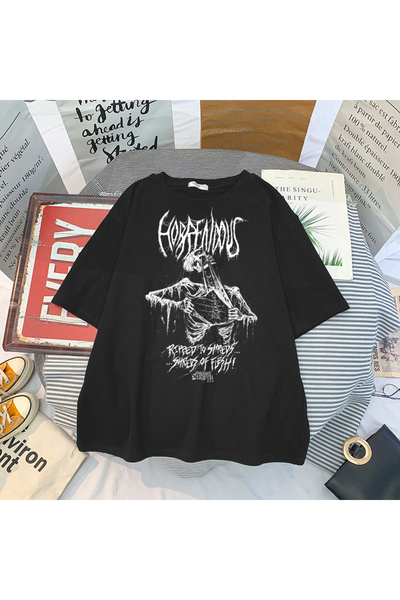 GALASHOP Punk Dark Grunge Gothic Skull T-shirt mod62