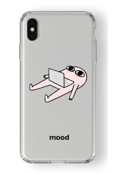 Multitronic حافظة شفافة مطبوعة بتصميم مزاجي متوافق مع هاتف Iphone Xs Max