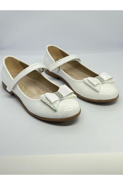 emela kids shoes Bow Patent Leather Ballerina Shoes for Girls