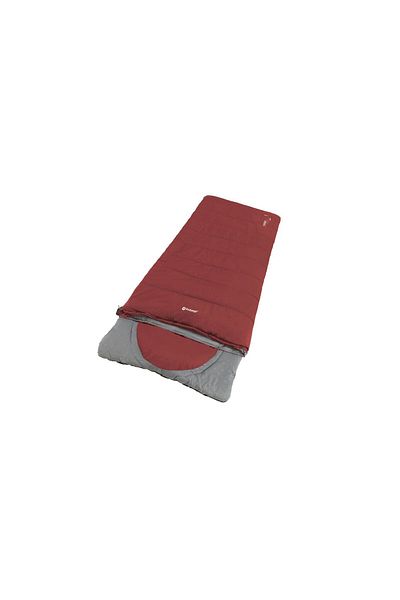 Outwell Contour Lux Red Summer and Winter Sided -19°C 1700gr Large Sleeping Bag with Left Zipper