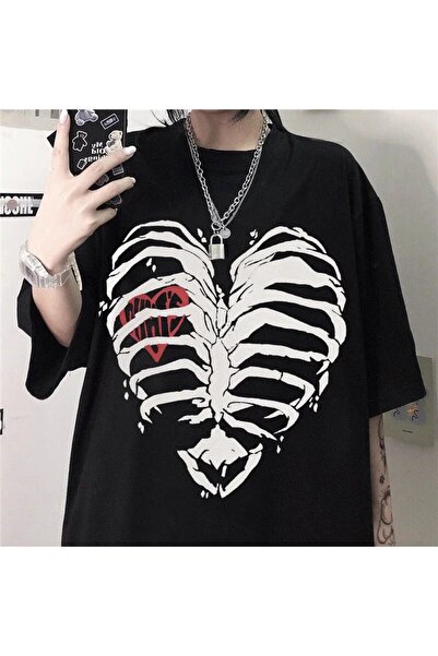 GALASHOP Retro kore gotik Punk tişört Mod64