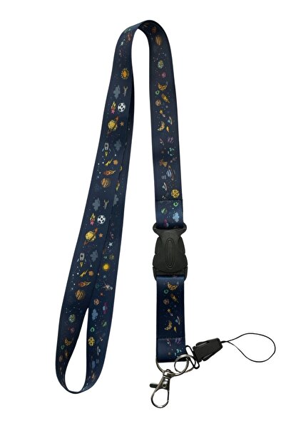 StormiStoretr Ara Aparatlı Uzay Galaksi Limited Boyun ipi Telefon Askısı