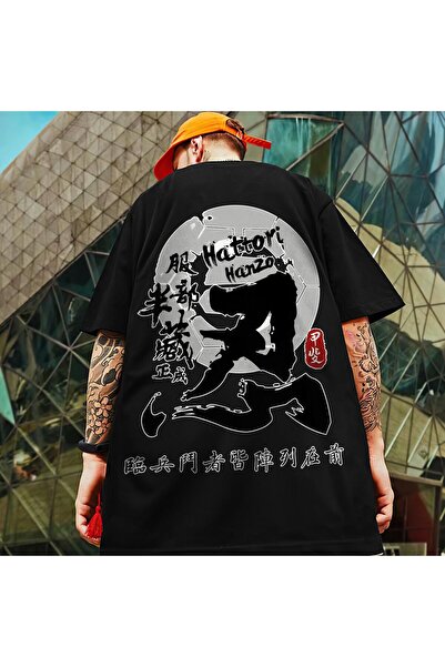 GALASHOP تي شيرت رجالي مطبوع عليه سيف الساموراي الياباني للجنسين Mod59