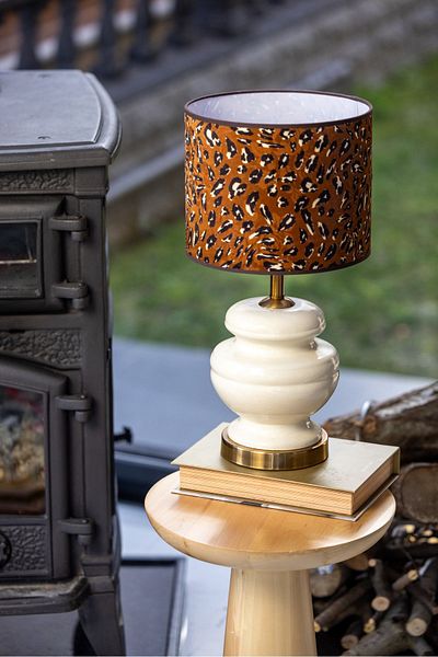 Likya Home Decoration Leopard Cream Modern Lamp Shade
