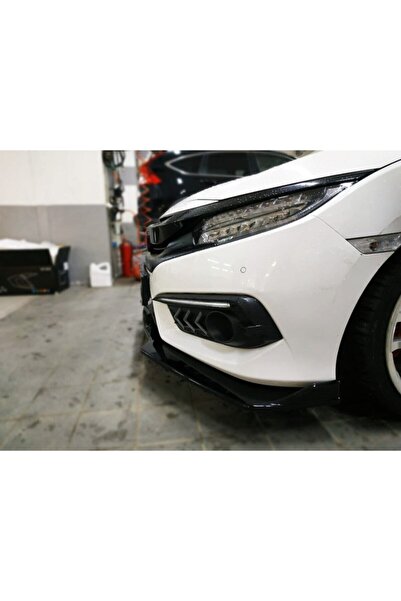Autokit Honda Civic Fc5-fk7 Makyajlı Kasa(2019)3 Parça Ön Lip-piano Black