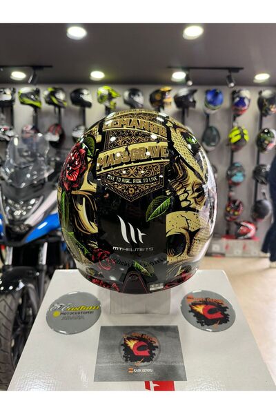 MT Helmets Le Mans 2 SV S Breakout B9 Parlak Yarım Kask