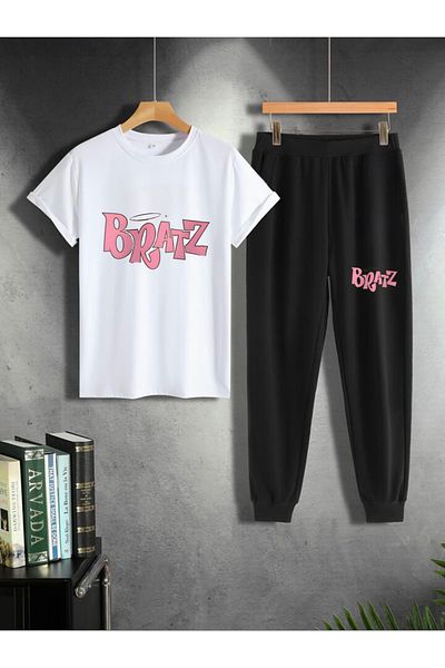 Serays moda Bratz printed girl's tracksuit