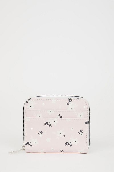 DeFacto Women's Flower Patterned Faux Leather Wallet C0876Axns
