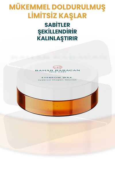 Bahar Babacan Non-Remaining Special Textured Volumizing Eyebrow Stabilizer and Styling Wax 50ml