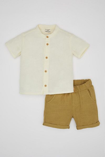 DeFacto Baby Boy 2-Piece Set Short Sleeve Shirt Shorts B8080A524Sm